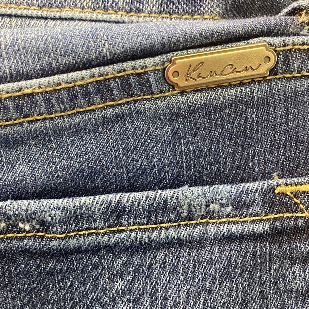 Kancan Signature Distressed Blue Jeans Mid-rise Ankle Skinny Women’s Size 26 - Picture 11 of 14